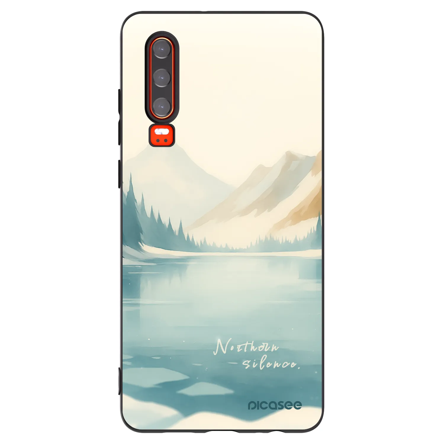 Picasee husă neagră din silicon pentru Huawei P30 - NOTHERN SILENCE