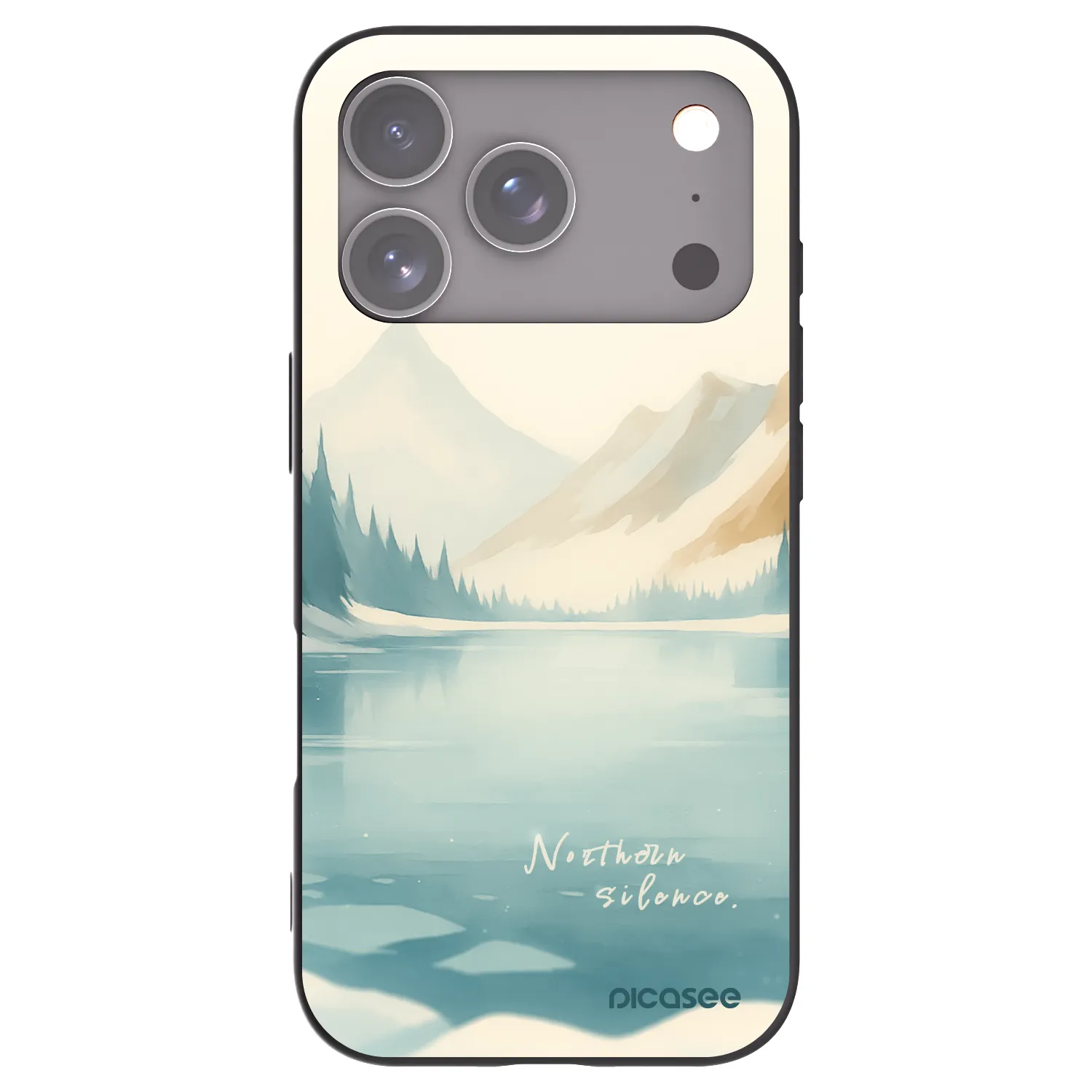 Picasee husă neagră din silicon pentru Apple iPhone 17 Pro - NOTHERN SILENCE