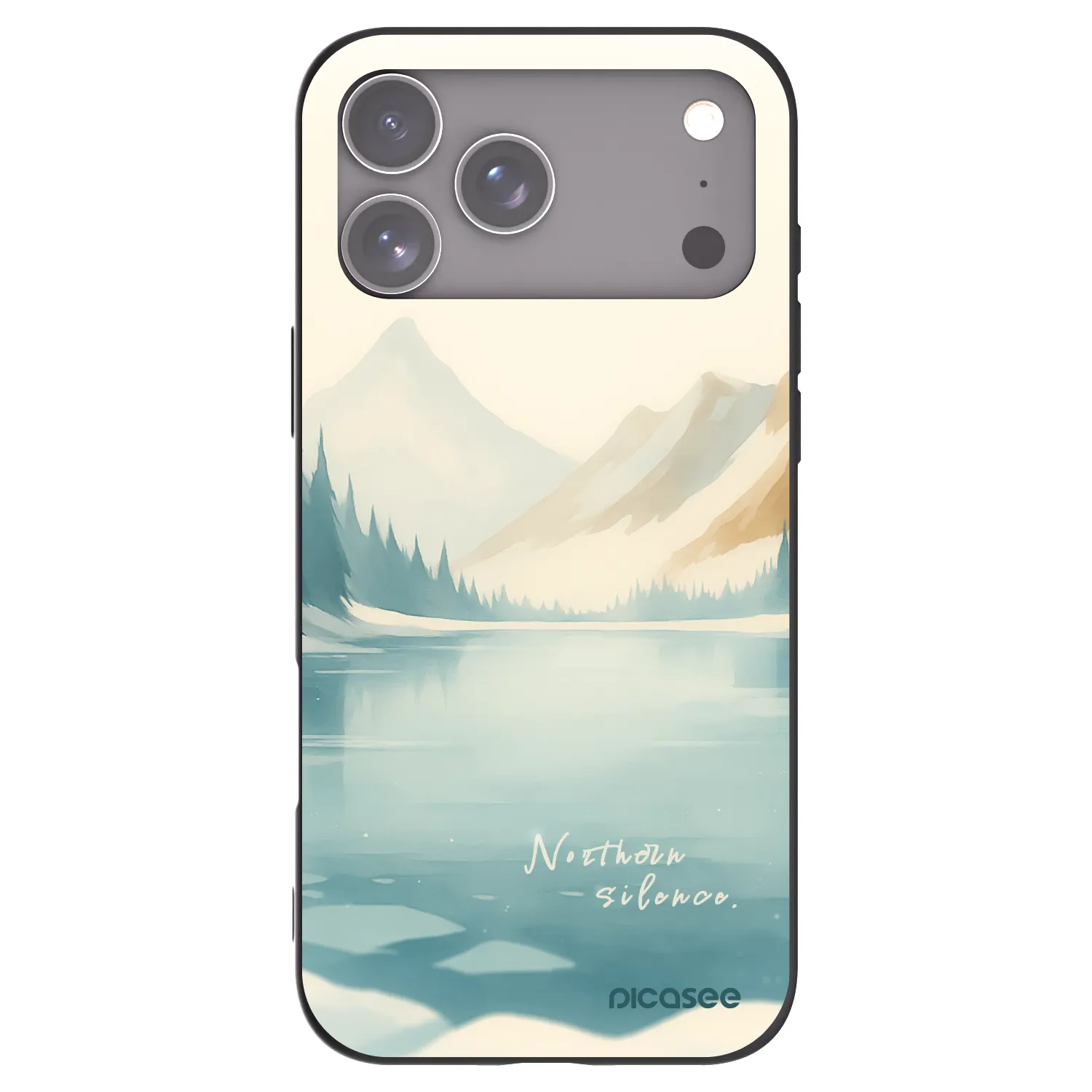 Picasee husă neagră din silicon pentru Apple iPhone 17 Pro Max - NOTHERN SILENCE