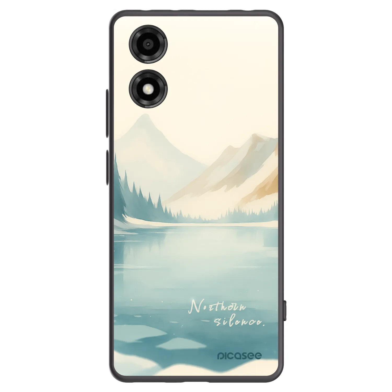 Picasee husă neagră din silicon pentru Motorola Moto E14 - NOTHERN SILENCE