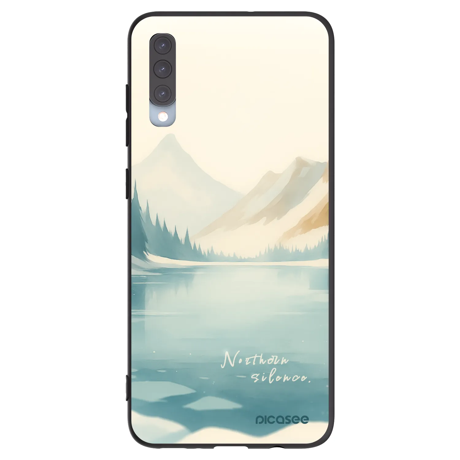 Picasee husă neagră din silicon pentru Samsung Galaxy A70 A705F - NOTHERN SILENCE