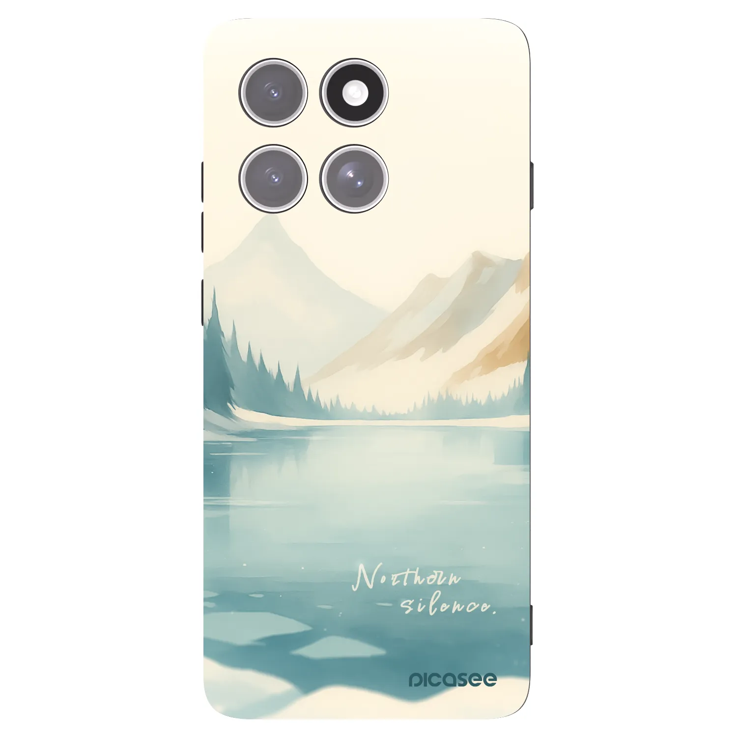 Picasee husă neagră din silicon pentru Motorola Edge 60 Pro - NOTHERN SILENCE