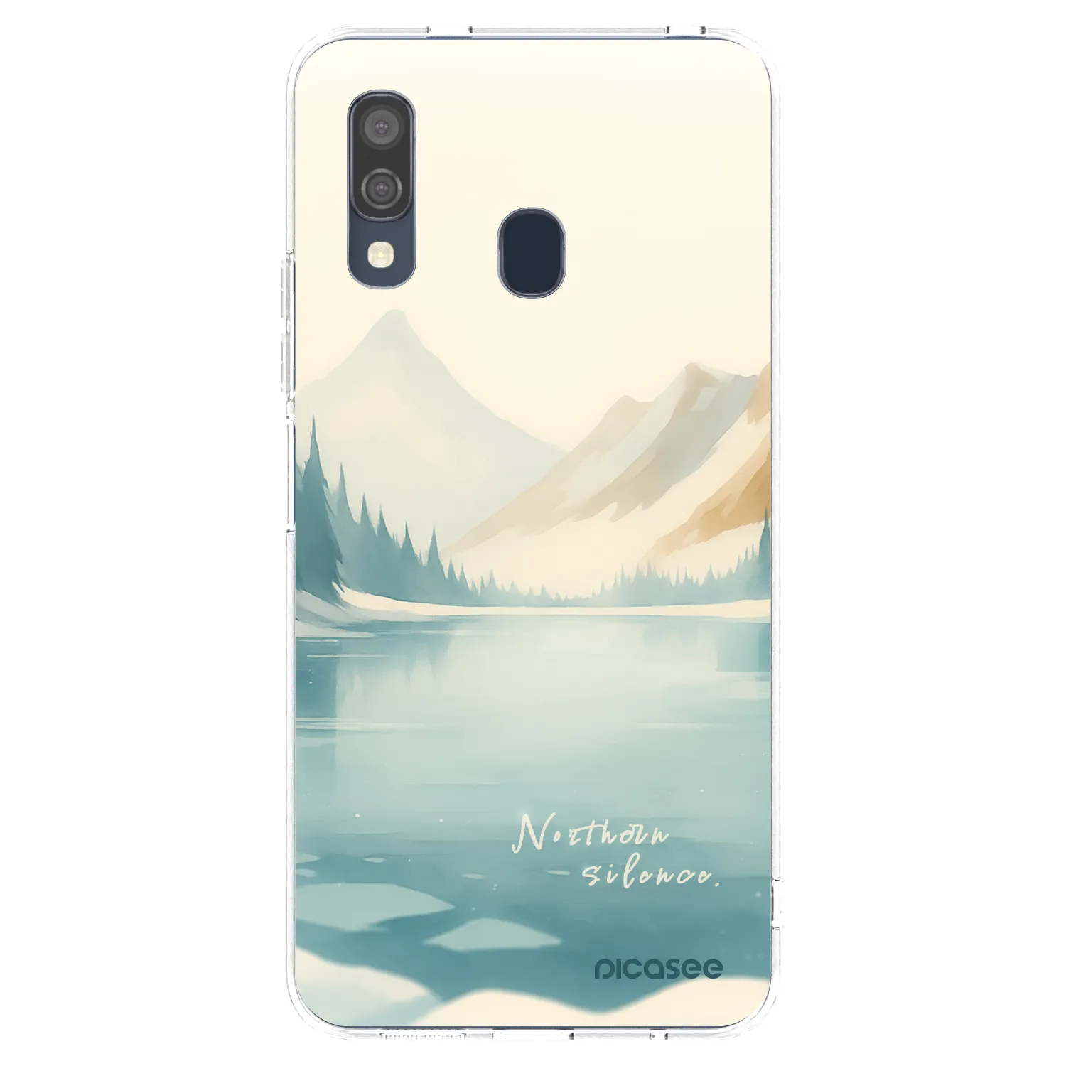 Picasee husă transparentă din silicon pentru Samsung Galaxy A40 A405F - NOTHERN SILENCE