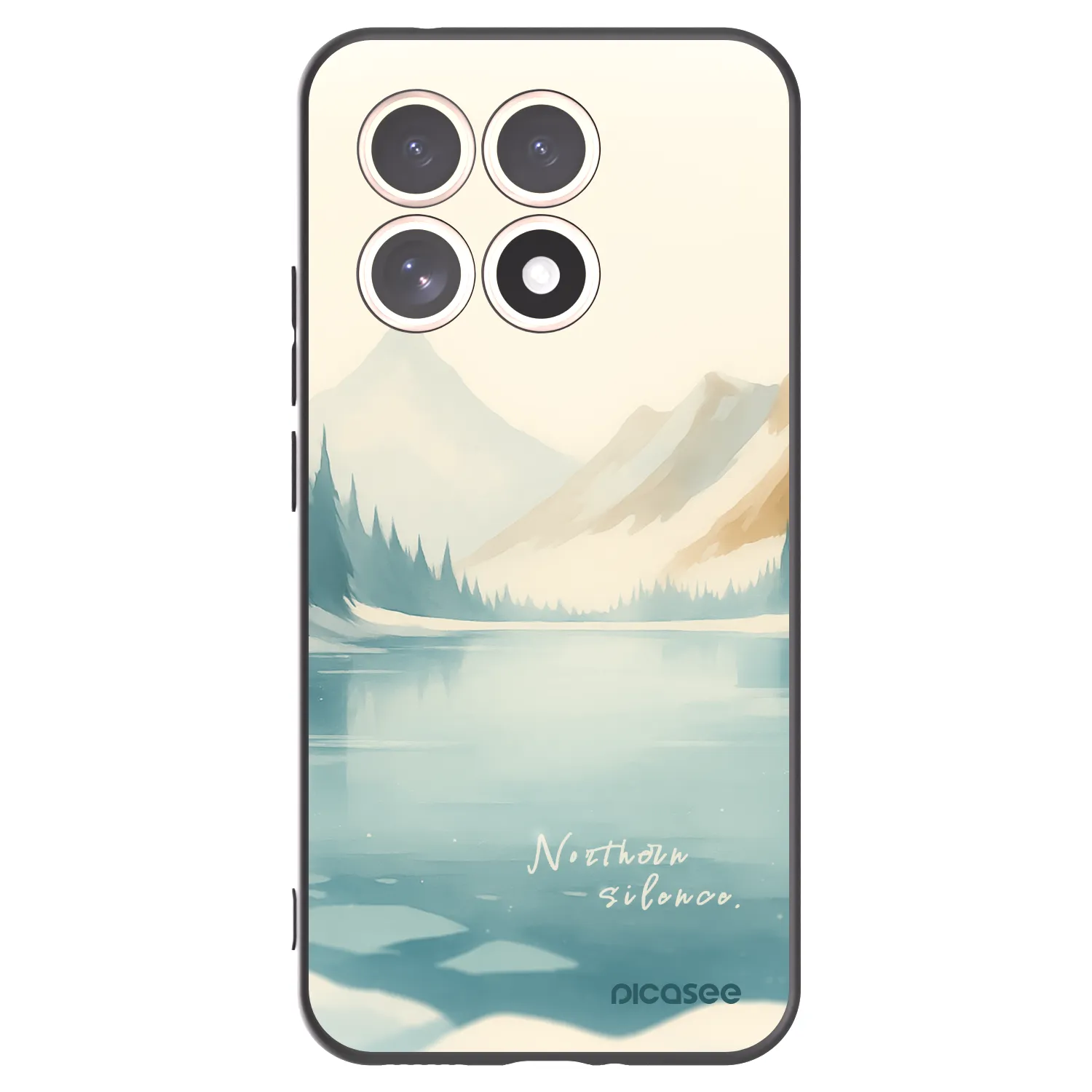 Picasee husă neagră din silicon pentru Xiaomi 15T - NOTHERN SILENCE