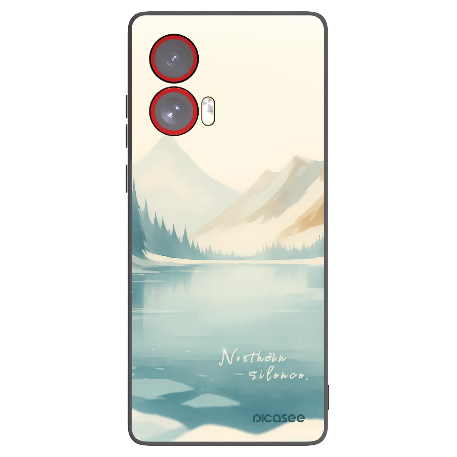 Picasee husă neagră din silicon pentru Motorola Edge 50 Fusion - NOTHERN SILENCE