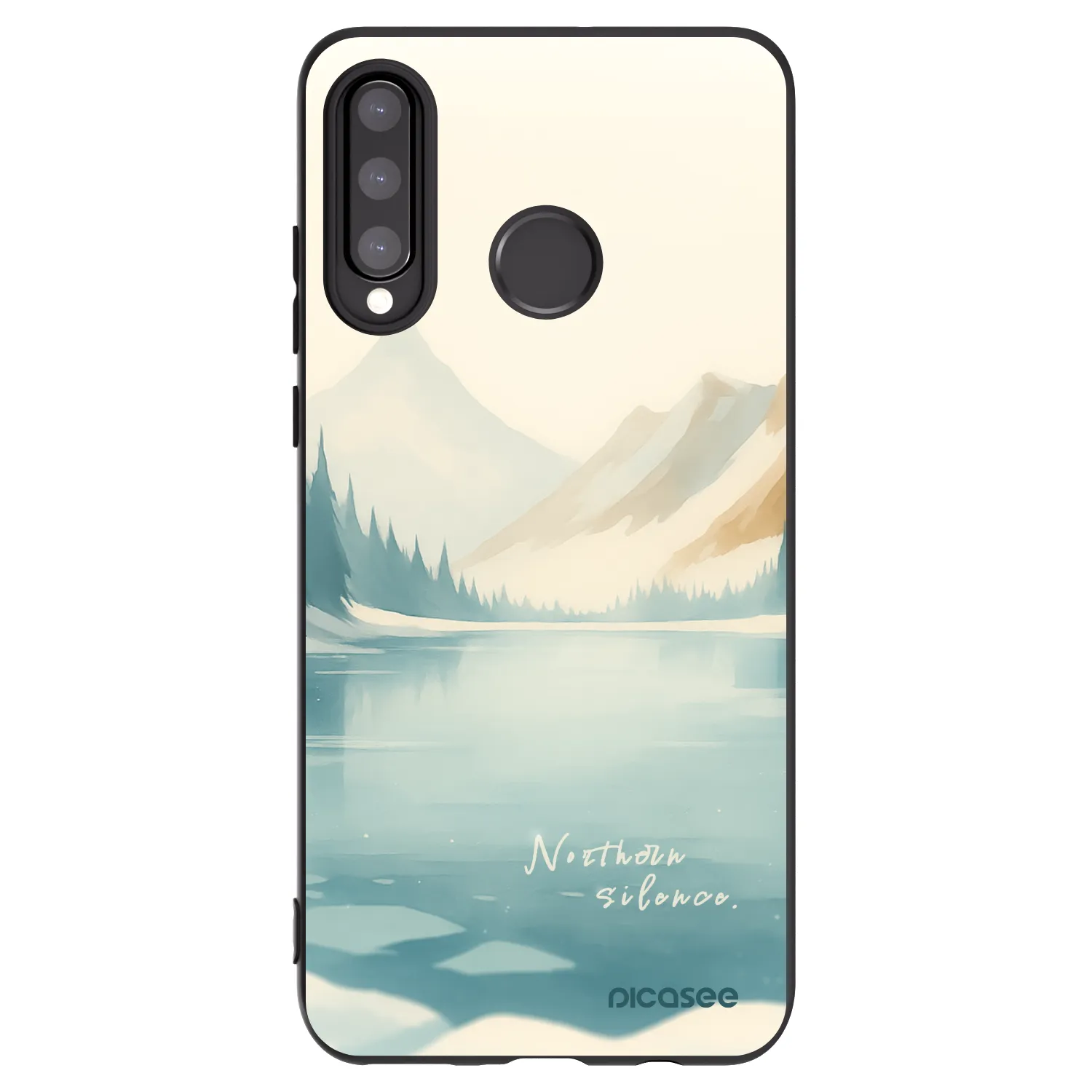 Picasee husă neagră din silicon pentru Huawei P30 Lite - NOTHERN SILENCE