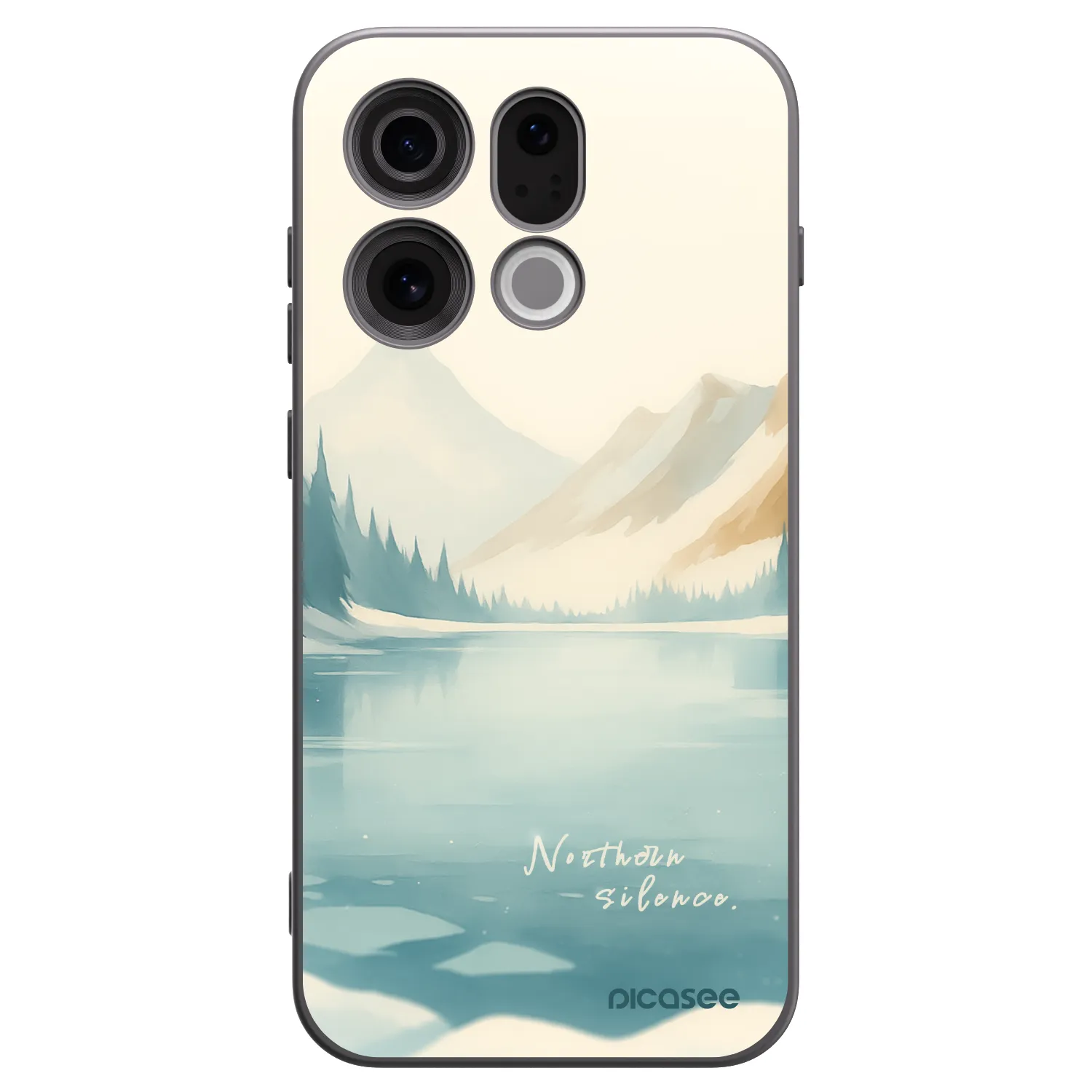 Picasee husă neagră din silicon pentru OPPO Find X9 - NOTHERN SILENCE