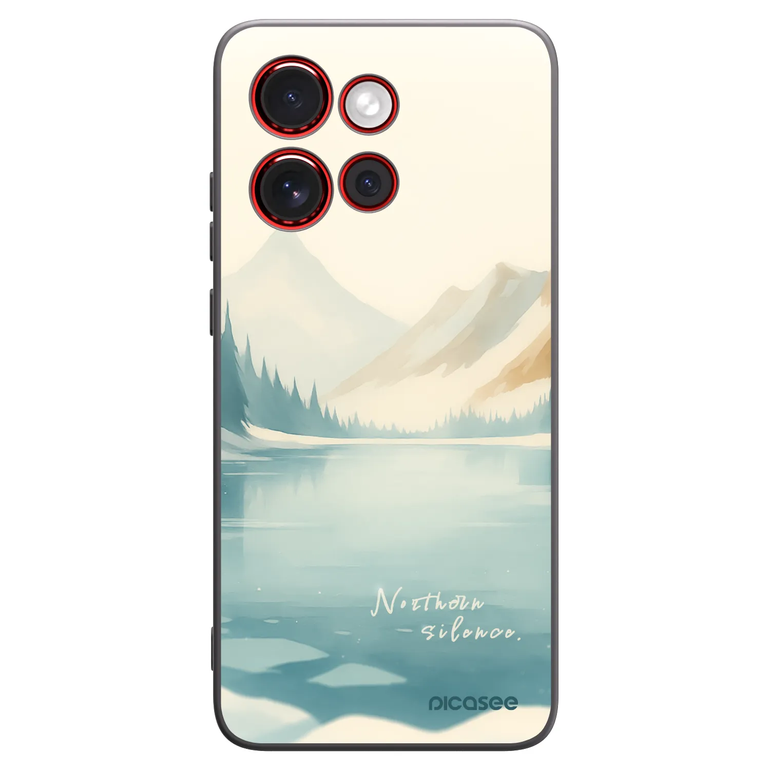 Picasee husă neagră din silicon pentru Motorola Edge 60 Neo 5G - NOTHERN SILENCE
