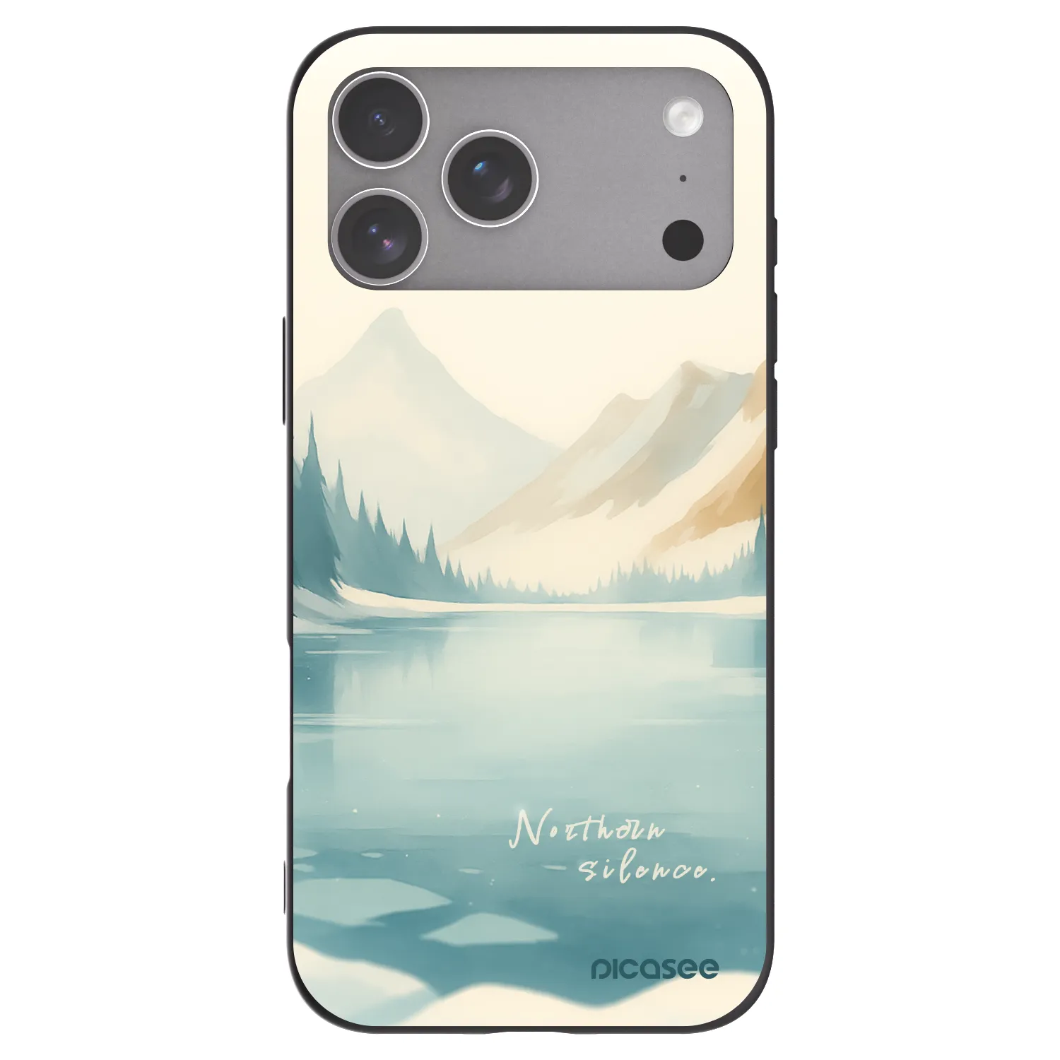 Picasee husă neagră din silicon pentru Apple iPhone 18 Pro Max - NOTHERN SILENCE