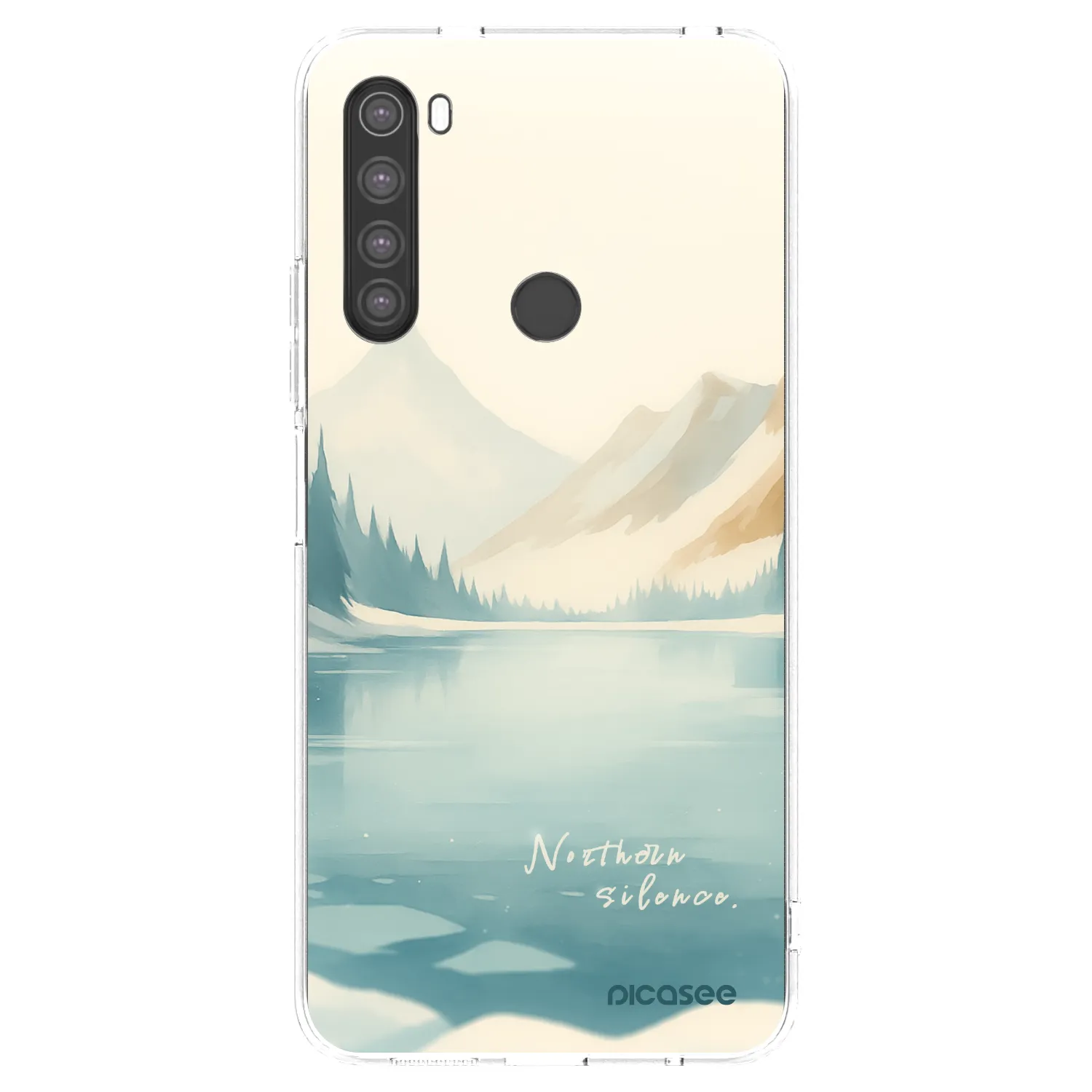 Picasee husă transparentă din silicon pentru Xiaomi Redmi Note 8 - NOTHERN SILENCE