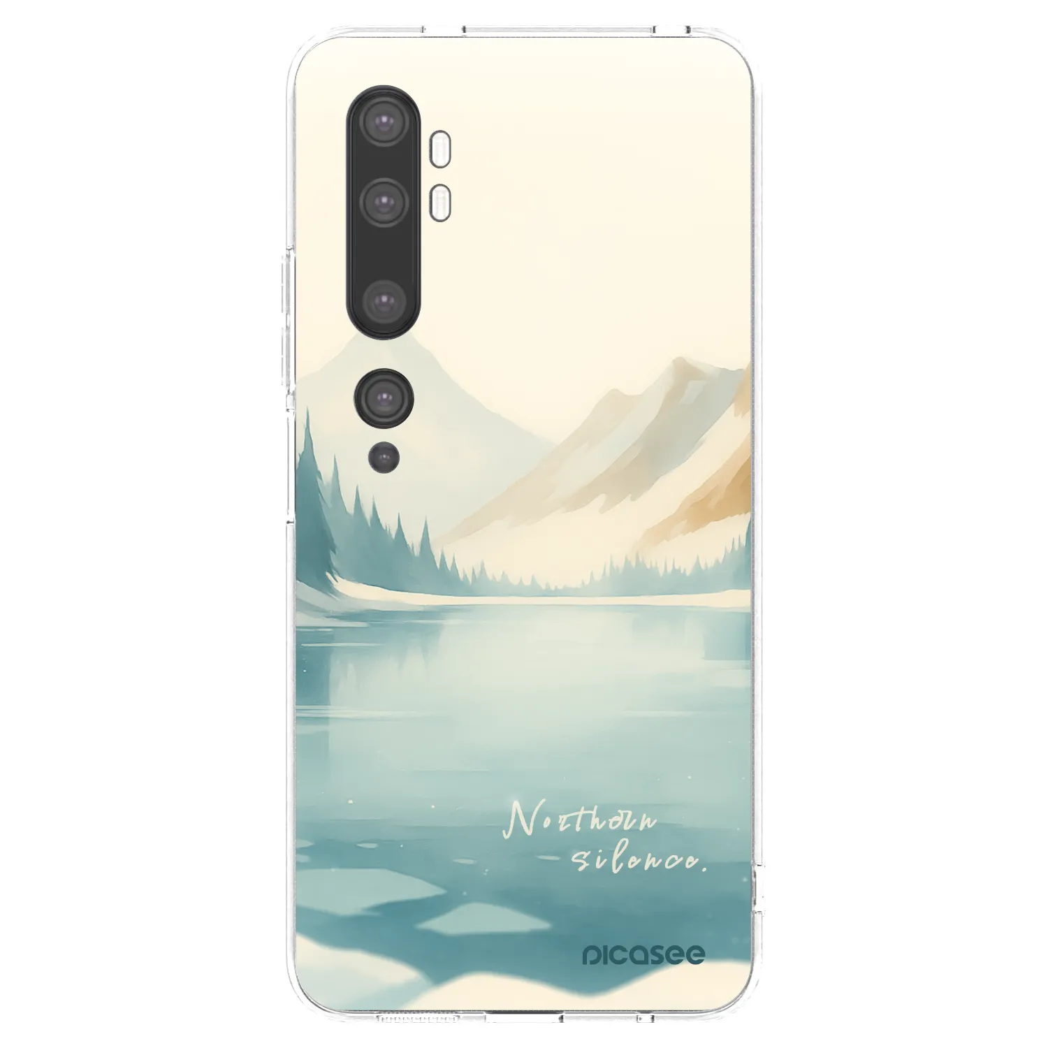Picasee husă transparentă din silicon pentru Xiaomi Mi Note 10 (Pro) - NOTHERN SILENCE