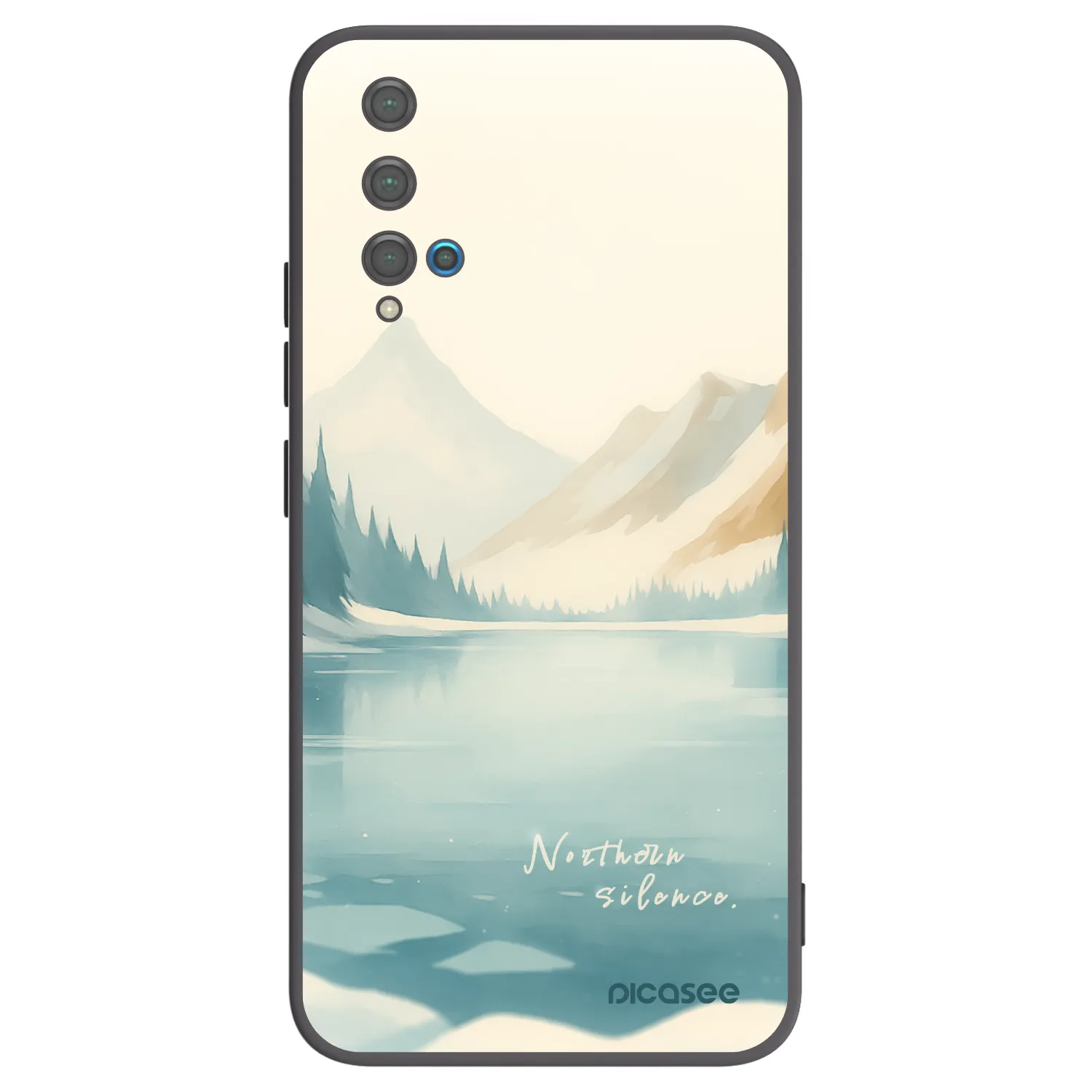 Picasee husă neagră din silicon pentru Huawei Nova 5T - NOTHERN SILENCE