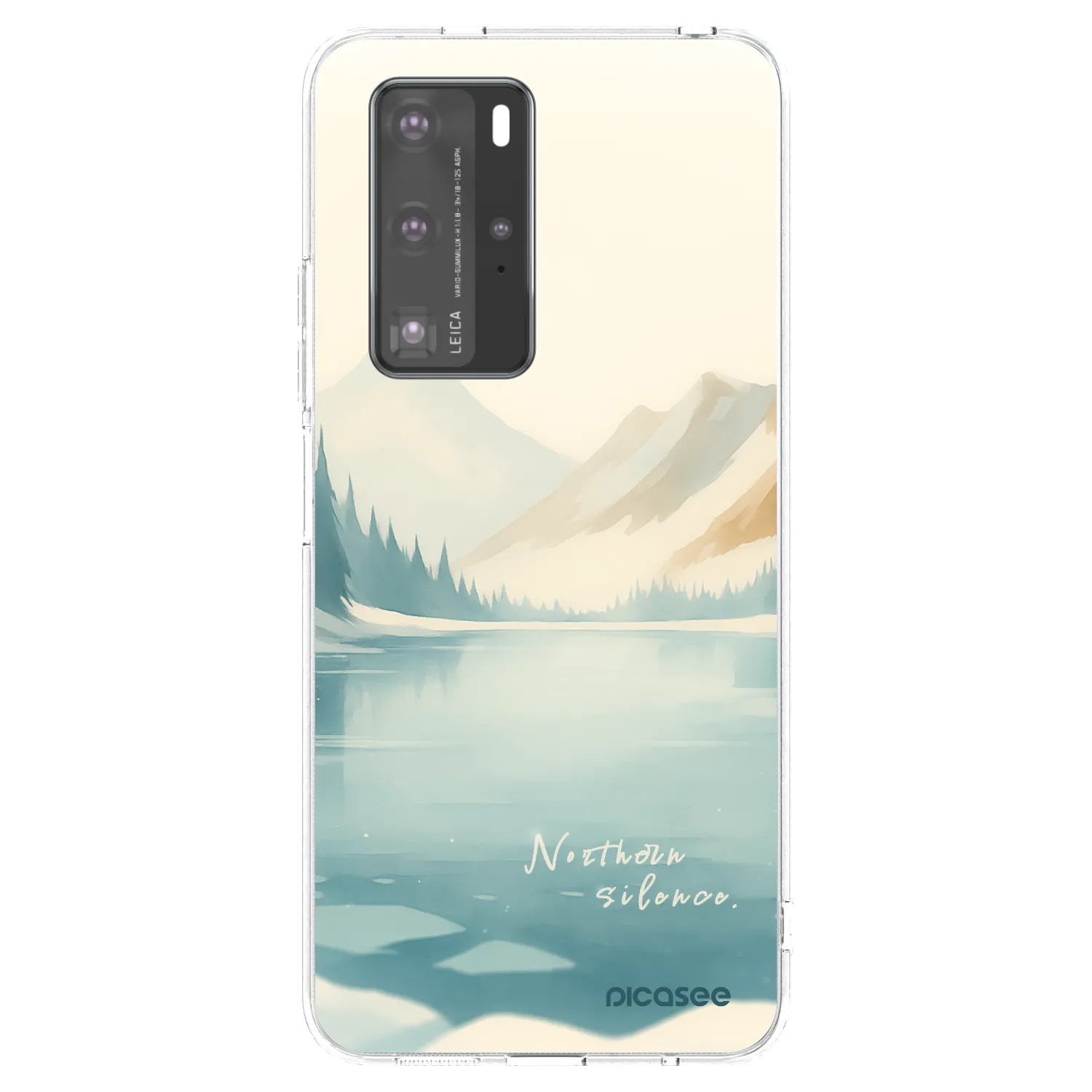 Picasee husă transparentă din silicon pentru Huawei P40 Pro - NOTHERN SILENCE