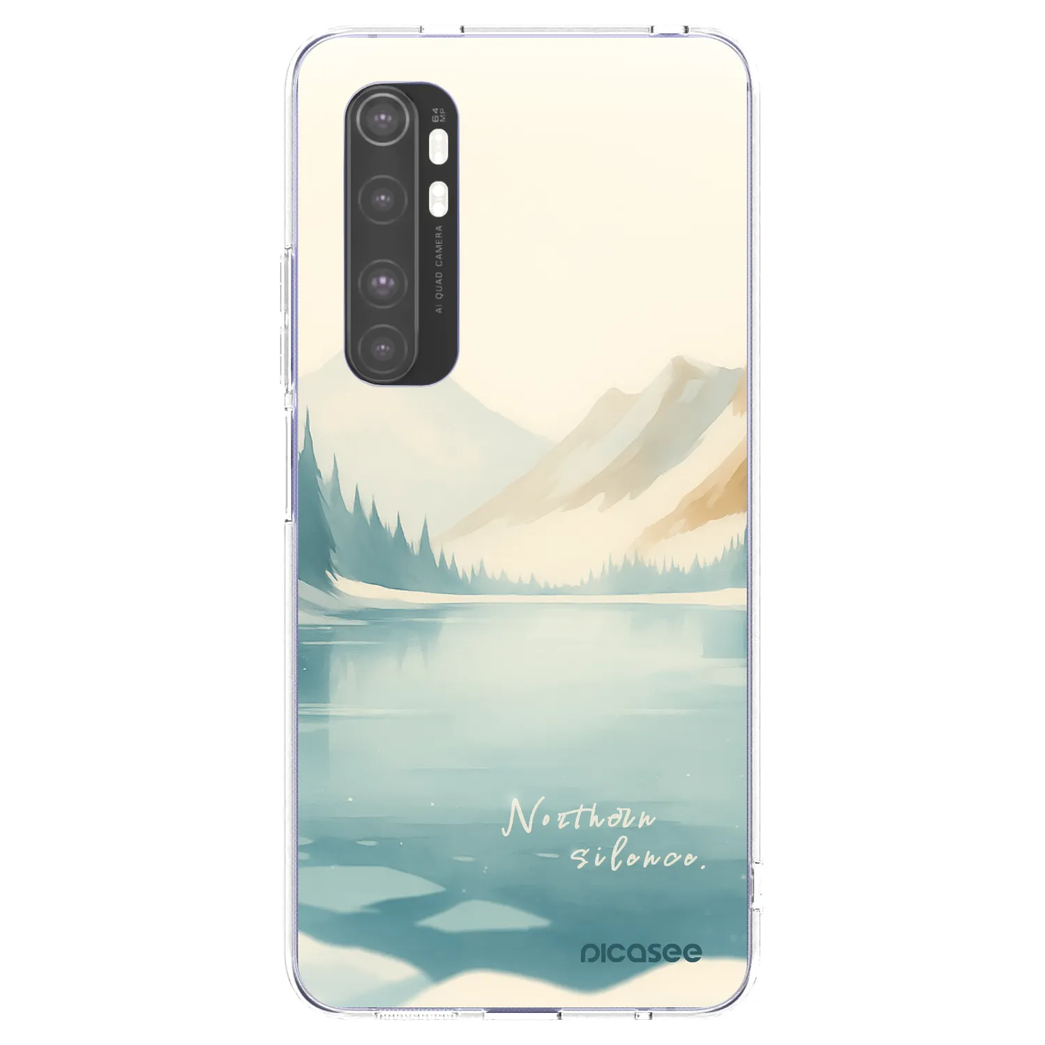 Picasee husă transparentă din silicon pentru Xiaomi Mi Note 10 Lite - NOTHERN SILENCE