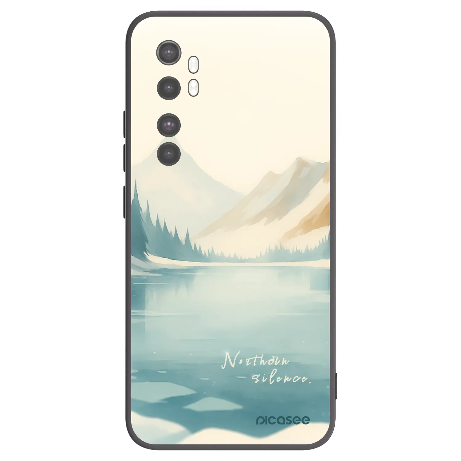 Picasee husă neagră din silicon pentru Xiaomi Mi Note 10 Lite - NOTHERN SILENCE