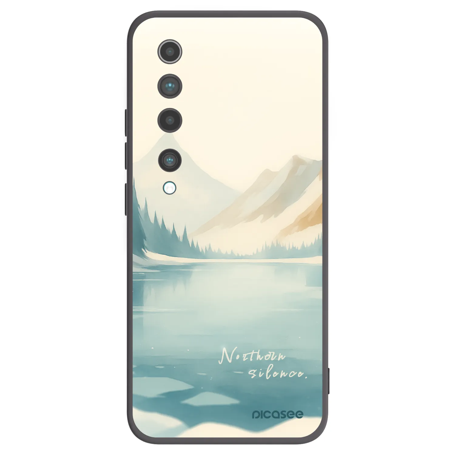 Picasee husă neagră din silicon pentru Xiaomi Mi 10 - NOTHERN SILENCE