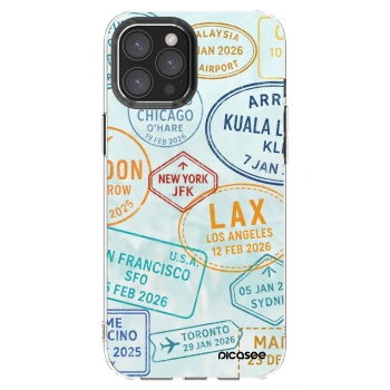 Picasee husă transparentă din silicon pentru Apple iPhone 12 Pro Max - PASSPORT EDITION
