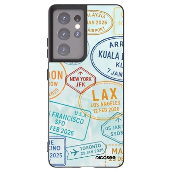 Picasee husă neagră din silicon pentru Samsung Galaxy S21 Ultra 5G G998B - PASSPORT EDITION