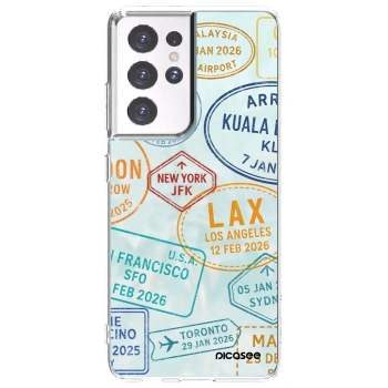 Picasee husă transparentă din silicon pentru Samsung Galaxy S21 Ultra 5G G998B - PASSPORT EDITION