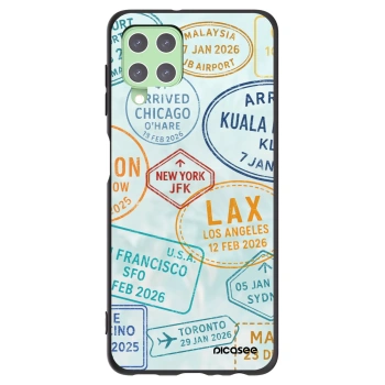 Picasee husă neagră din silicon pentru Samsung Galaxy A22 A225F 4G - PASSPORT EDITION