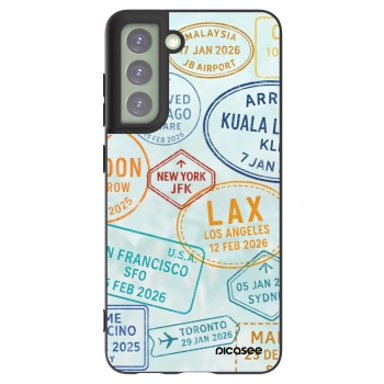 Picasee husă neagră din silicon pentru Samsung Galaxy S21 FE 5G - PASSPORT EDITION
