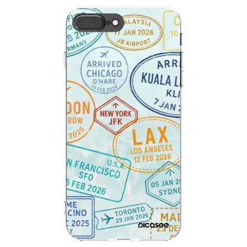 Picasee husă transparentă din silicon pentru Apple iPhone 7 Plus - PASSPORT EDITION