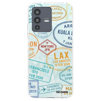 Picasee husă transparentă din silicon pentru Vivo V23 5G - PASSPORT EDITION