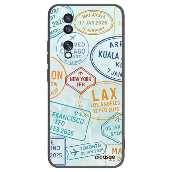 Picasee husă neagră din silicon pentru Honor 70 - PASSPORT EDITION