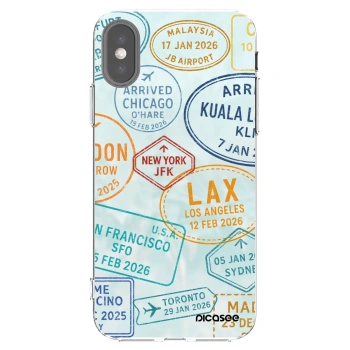 Picasee husă transparentă din silicon pentru Apple iPhone X/XS - PASSPORT EDITION