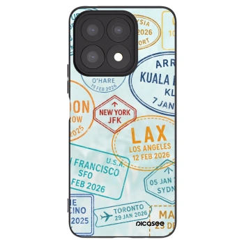 Picasee husă neagră din silicon pentru Honor X8a - PASSPORT EDITION