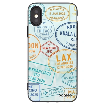 Picasee husă neagră din silicon pentru Apple iPhone X/XS - PASSPORT EDITION