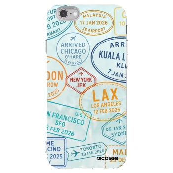 Picasee husă transparentă din silicon pentru Apple iPhone 6/6S - PASSPORT EDITION