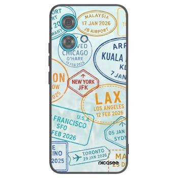Picasee husă neagră din silicon pentru Motorola Edge 40 Neo - PASSPORT EDITION