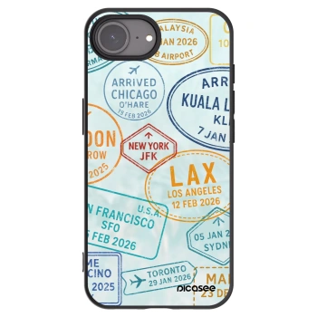 Picasee husă neagră din silicon pentru Apple iPhone 16e - PASSPORT EDITION