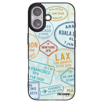 Picasee husă neagră din silicon pentru Apple iPhone 17 - PASSPORT EDITION