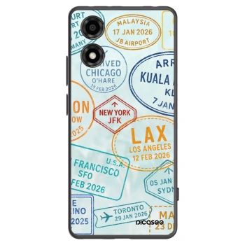 Picasee husă neagră din silicon pentru Motorola Moto E14 - PASSPORT EDITION