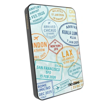 Powerbank cu MagSafe 5 000 mAh cu design propriu Gri - PASSPORT EDITION