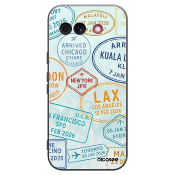 Picasee husă neagră din silicon pentru Google Pixel 10a - PASSPORT EDITION