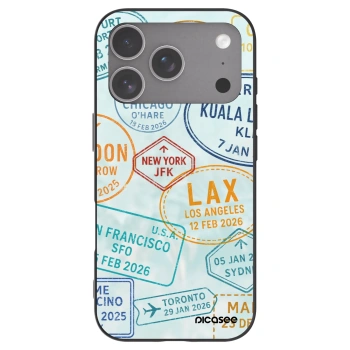 Picasee husă neagră din silicon pentru Apple iPhone 18 Pro - PASSPORT EDITION