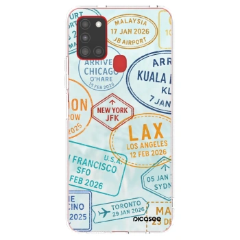 Picasee husă transparentă din silicon pentru Samsung Galaxy A21s - PASSPORT EDITION