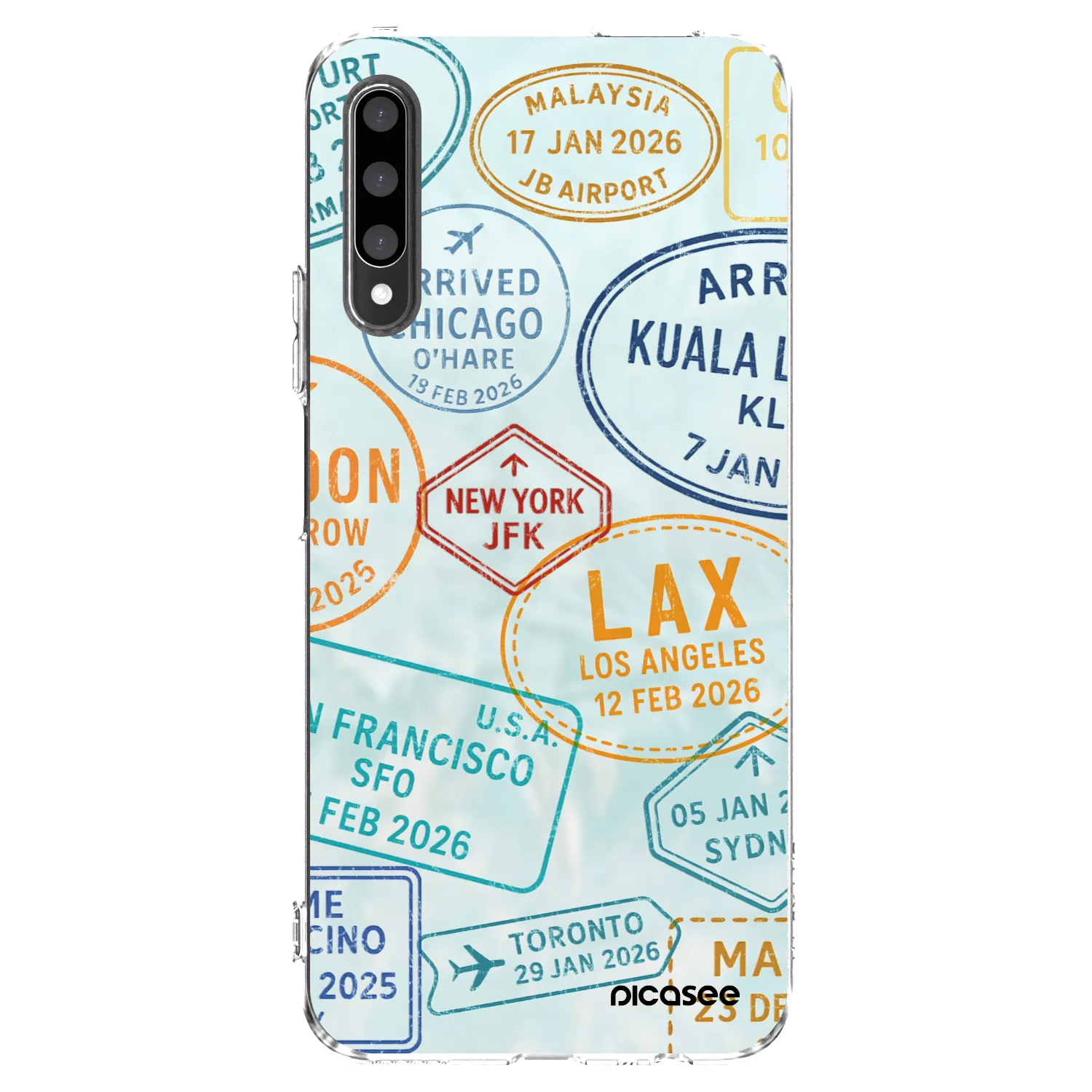 Picasee husă transparentă din silicon pentru Honor 9X Pro - PASSPORT EDITION