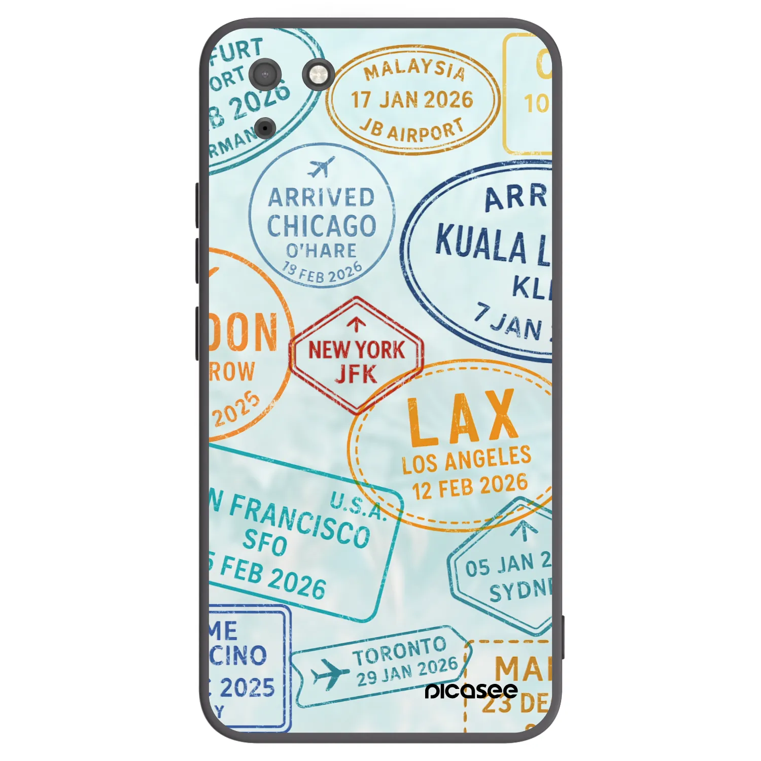 Picasee husă neagră din silicon pentru Huawei Y5P - PASSPORT EDITION