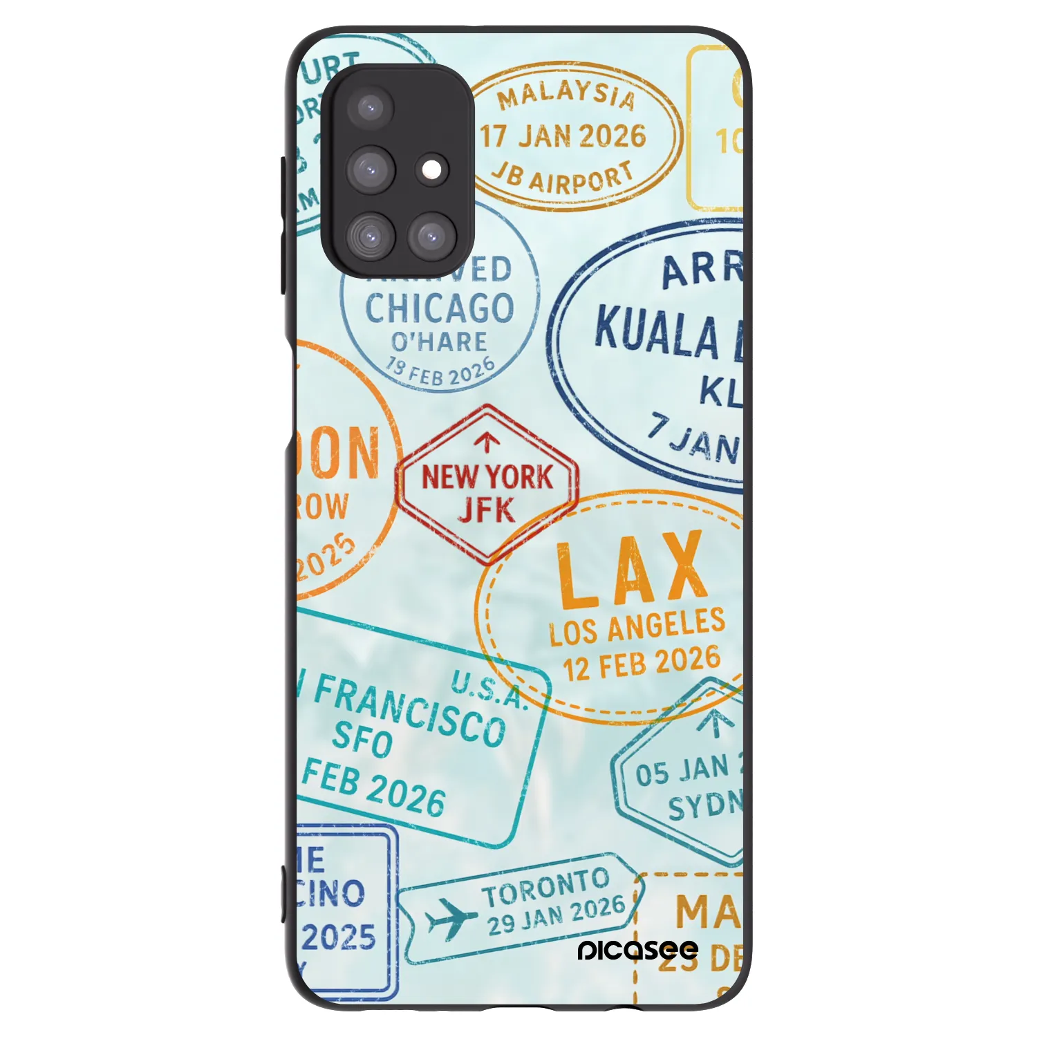 Picasee husă neagră din silicon pentru Samsung Galaxy M31s - PASSPORT EDITION