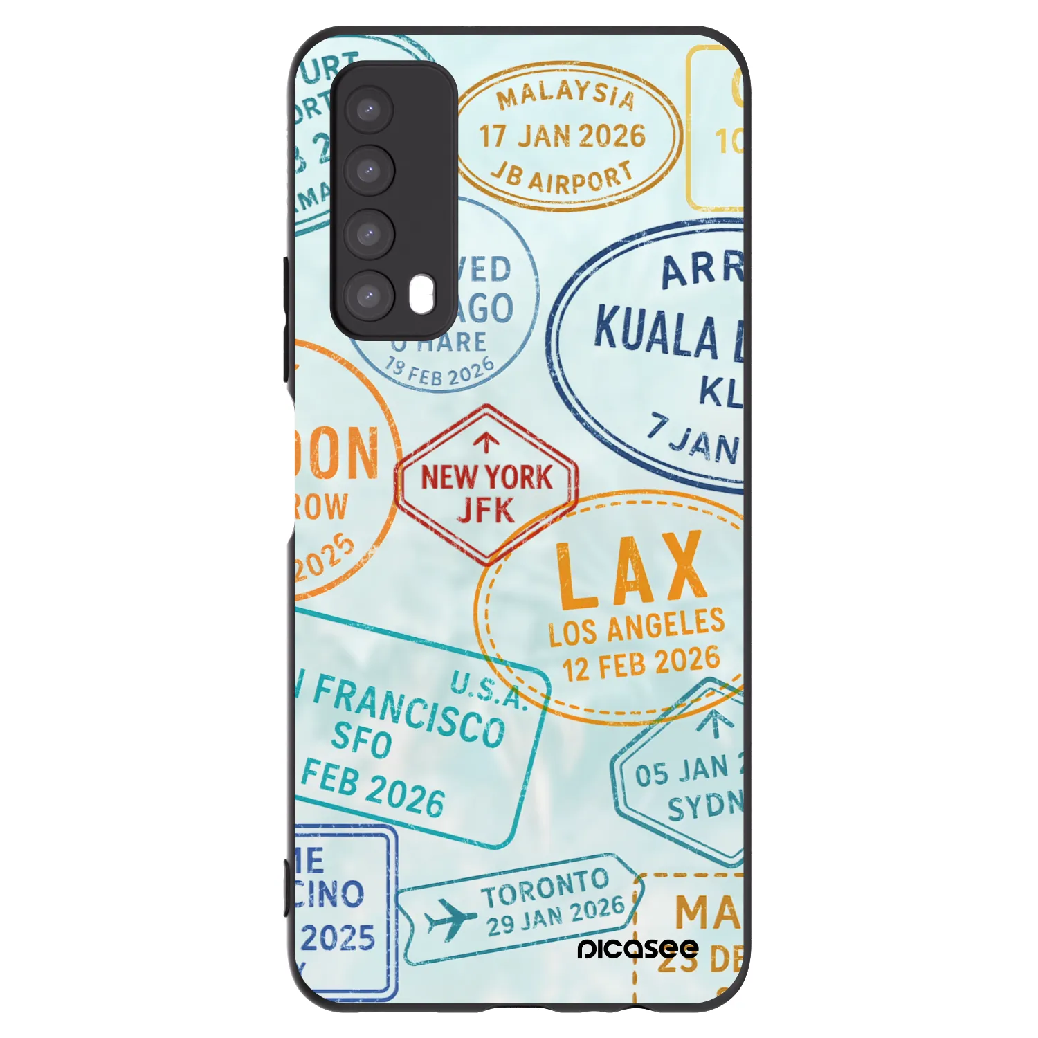 Picasee husă neagră din silicon pentru Huawei P Smart 2021 - PASSPORT EDITION