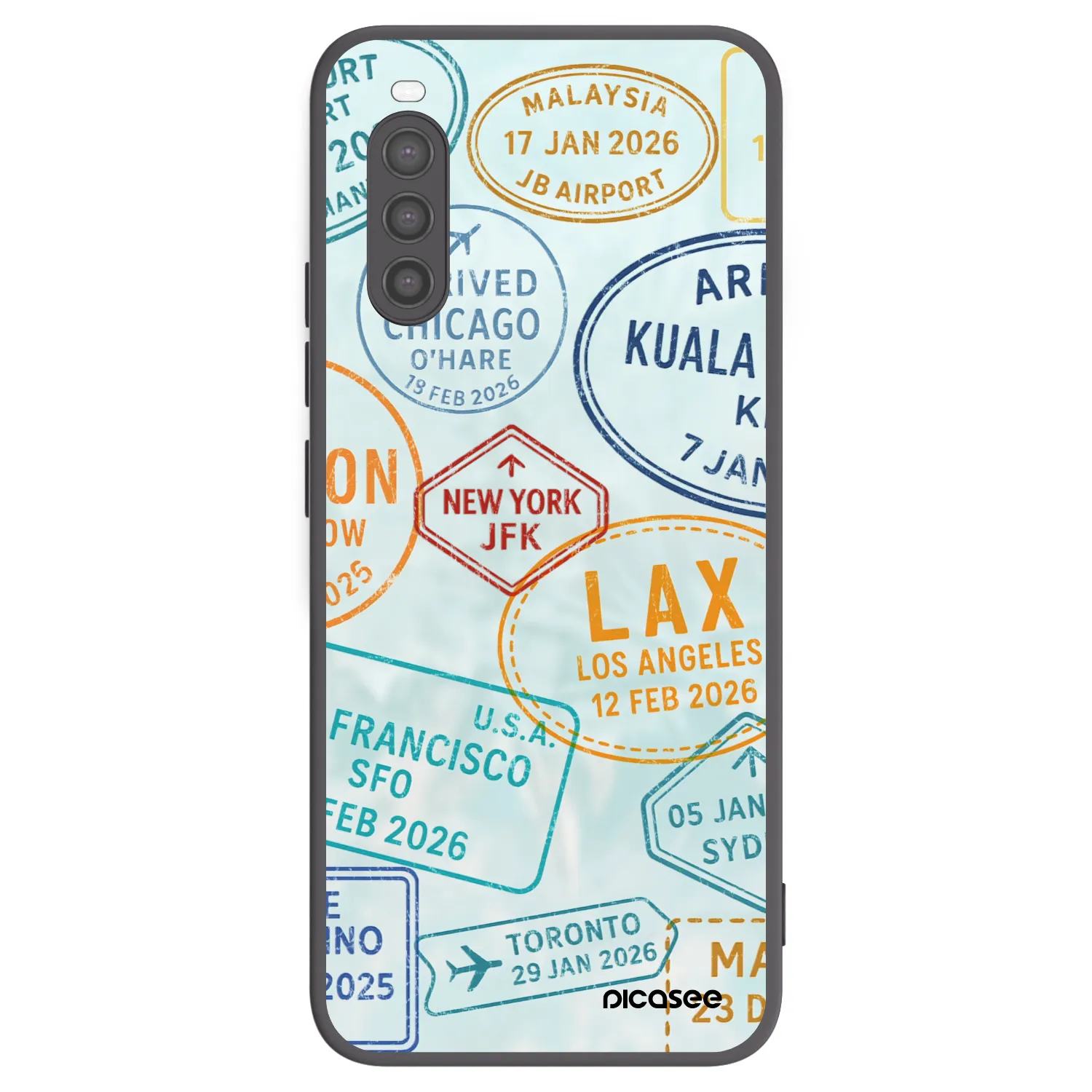 Picasee husă neagră din silicon pentru Sony Xperia 10 II - PASSPORT EDITION