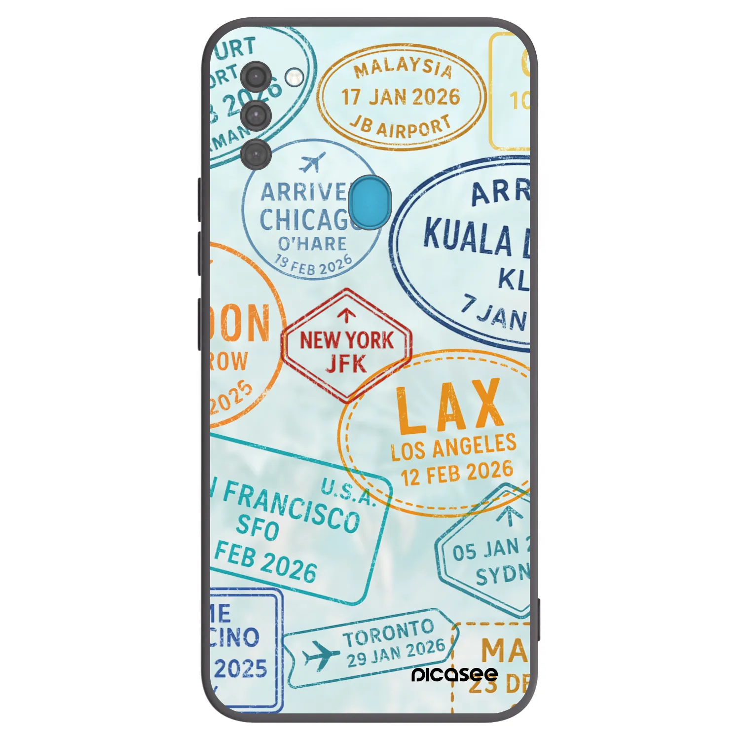 Picasee husă neagră din silicon pentru Samsung Galaxy M11 - PASSPORT EDITION