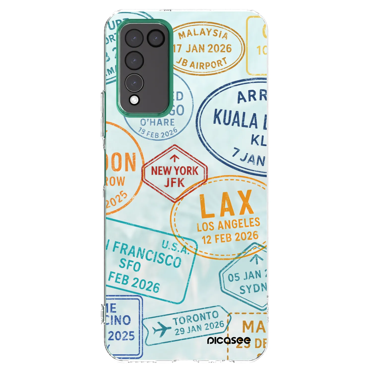Picasee husă transparentă din silicon pentru Honor 10X Lite - PASSPORT EDITION