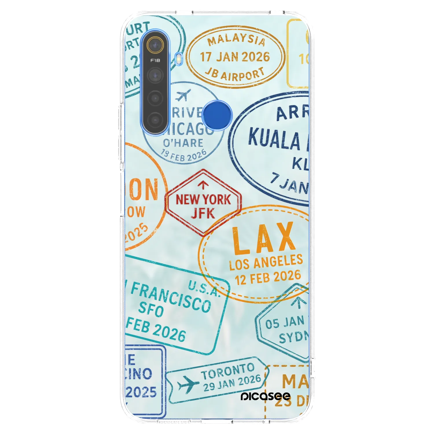 Picasee husă transparentă din silicon pentru Realme 5 - PASSPORT EDITION