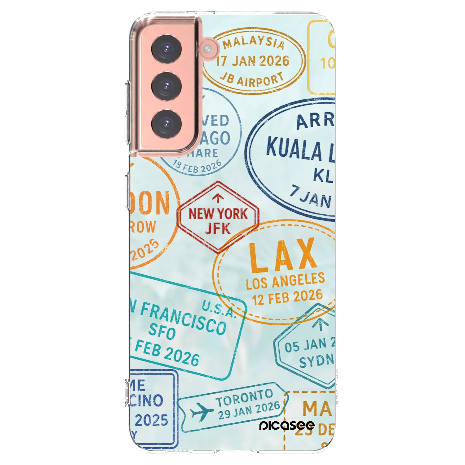 Picasee husă transparentă din silicon pentru Samsung Galaxy S21 5G G991B - PASSPORT EDITION
