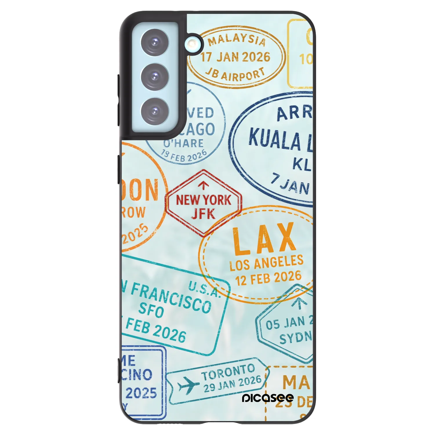 Picasee husă neagră din silicon pentru Samsung Galaxy S21+ 5G G996F - PASSPORT EDITION